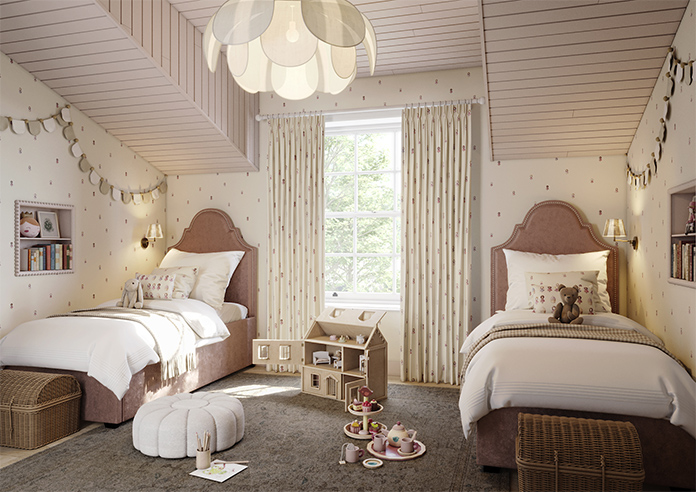 Fairy Cakes, Fairy Friends Sponge - Made to Measure Curtains - Image 7